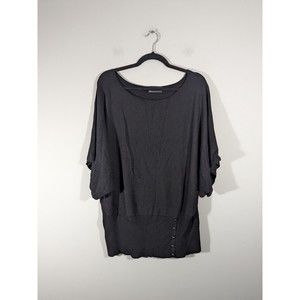 EUC Lane‎ Bryant Black Dolman Sleeve Knit Top Plus Size 20
